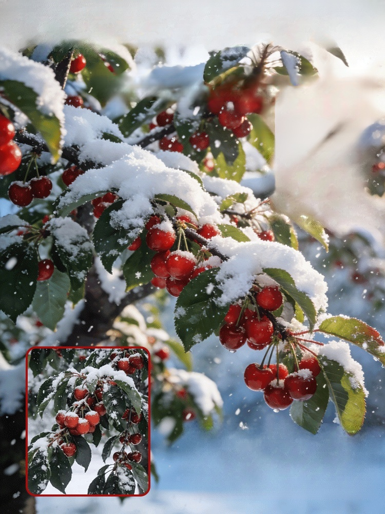 [100% Growth Guarantee] 4J XXL Mini Cherry Tomatoes | Harvest in the First Year | Perfect for Homes & Gardens | Cold-Hardy Down to -20°C | Vigorous Two-Year-Old Seedlings🍒