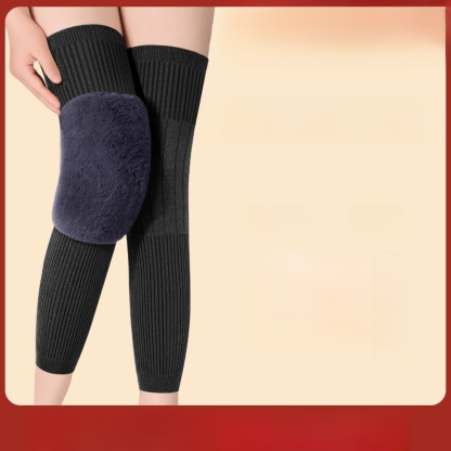 Extra Long Wool Warm Knee Pads