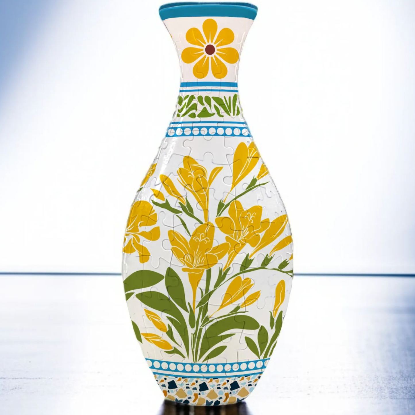 3D puzzle vase living room decoration