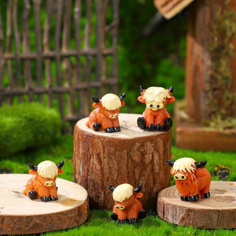 🐂🥚Easter Egg Hunt Alternative: Mini Highland Cow Figurines