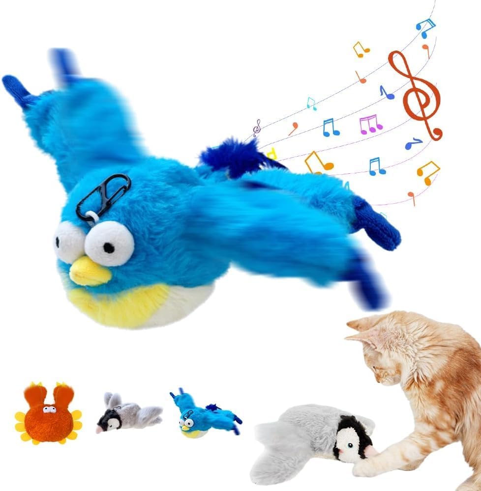 2025 New Flappy Chase Cat Toy-Blue