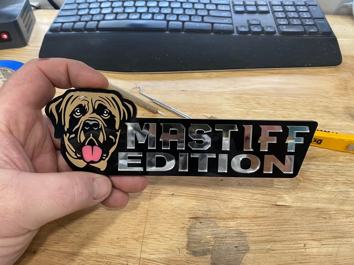 Dog Car Badge