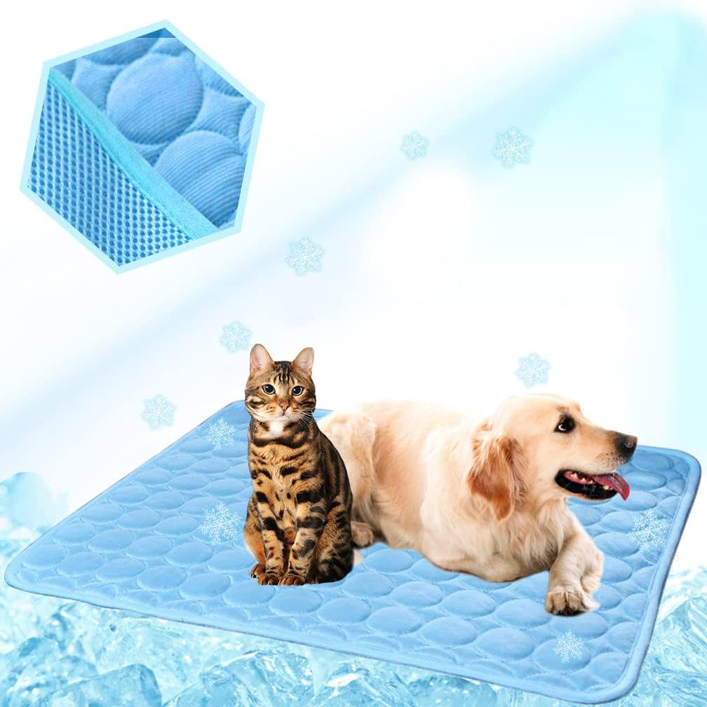Dog Cooling Mat Ice Silk Pet Self