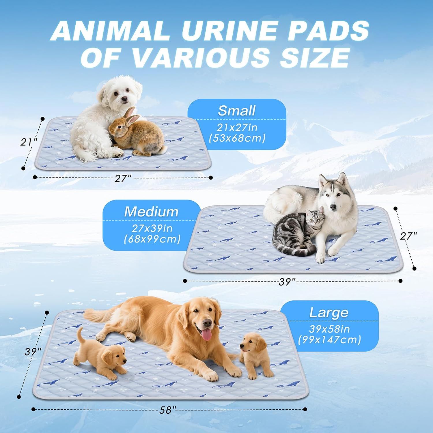 Dog Cooling Mat, Breathable Dog Bed with Non-Slip Design