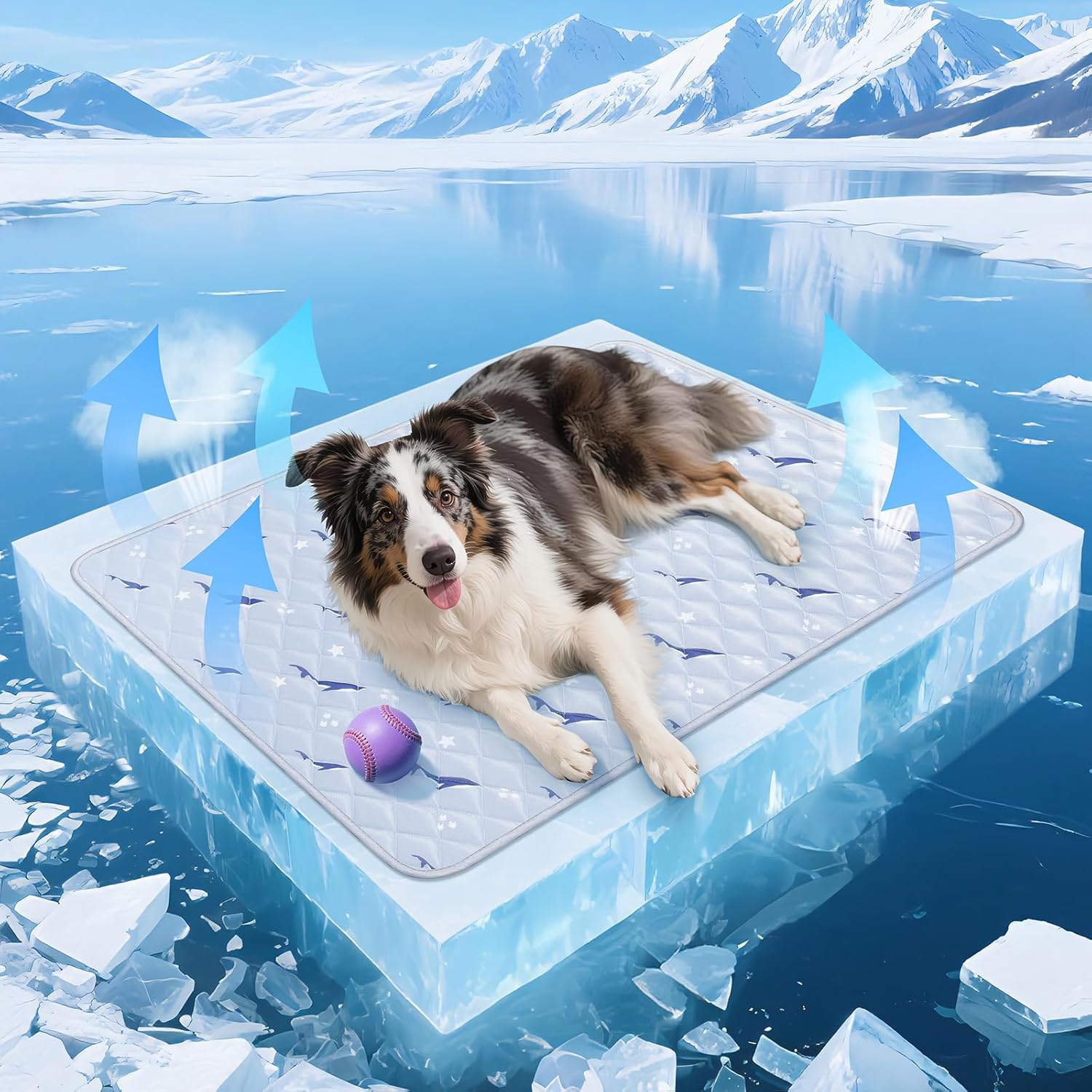 Dog Cooling Mat, Breathable Dog Bed with Non-Slip Design