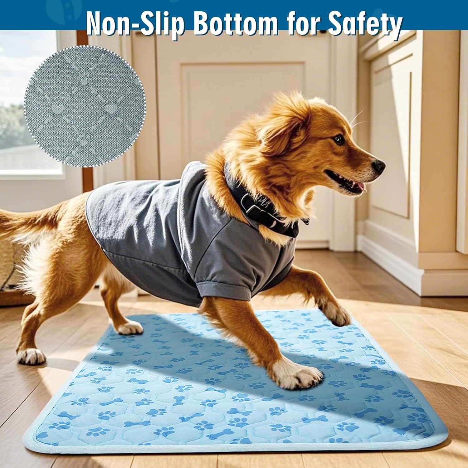Upgraded Cooling Mat for Dogs,Washable Pet Cooling Pad for Cats 