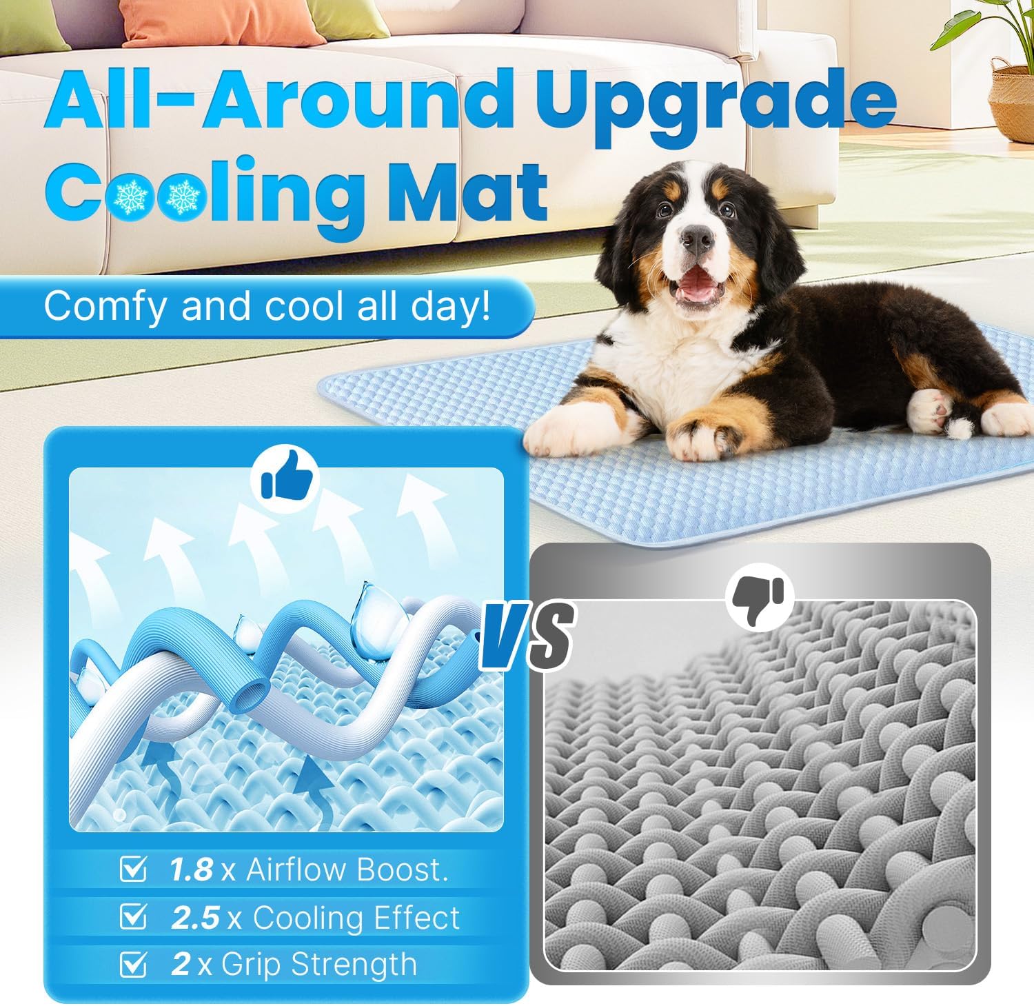 Pets Dog Cooling Mat Breathable Cooling Pad for Dog Cats