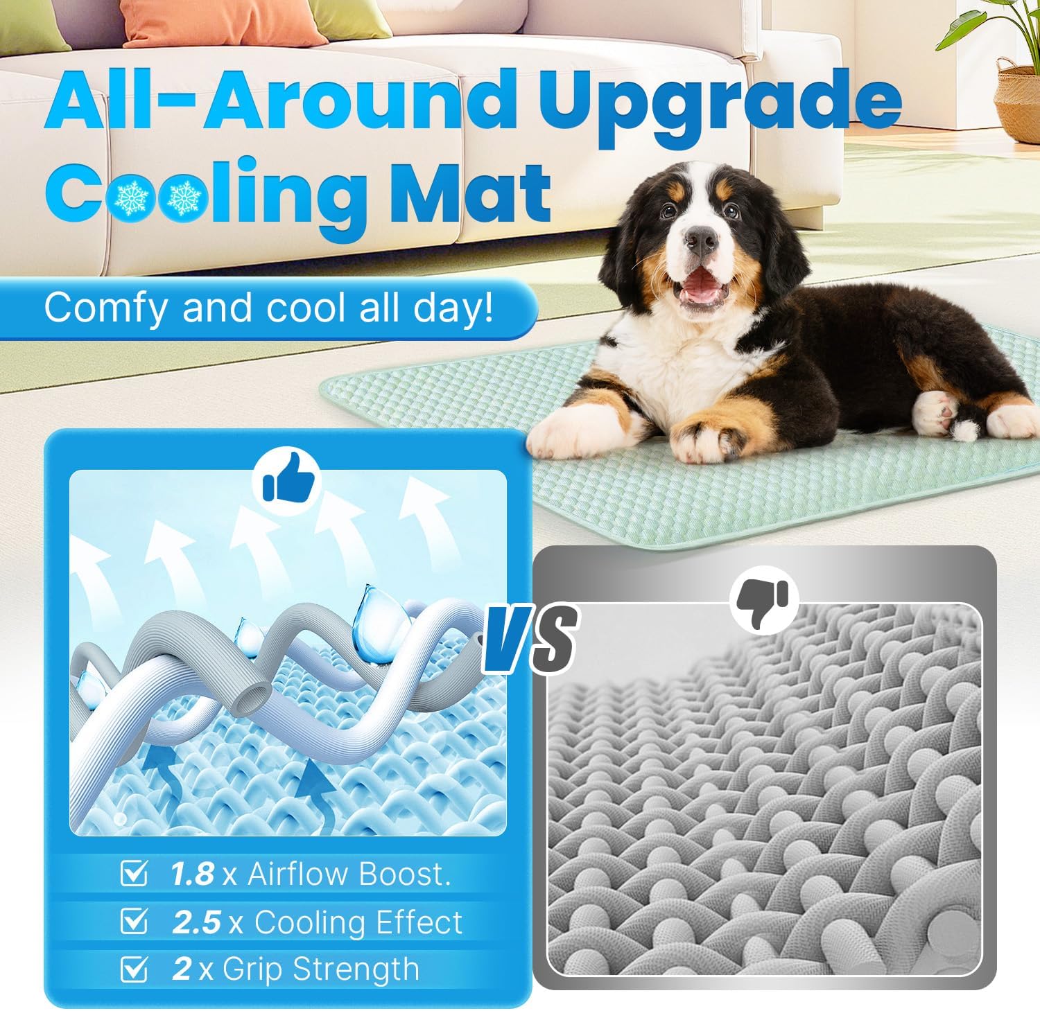 Pets Dog Cooling Mat Breathable Cooling Pad for Dog Cats