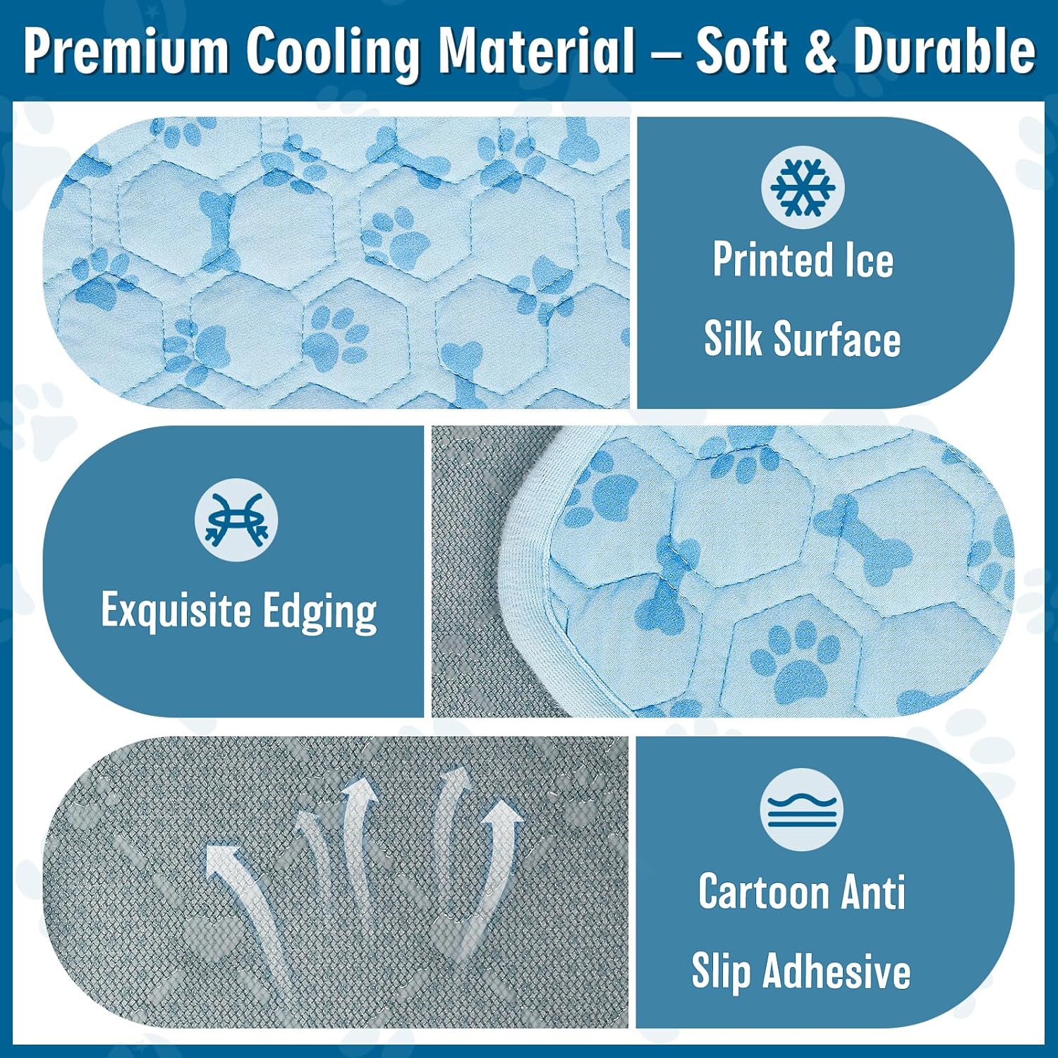 Upgraded Cooling Mat for Dogs,Washable Pet Cooling Pad for Cats 