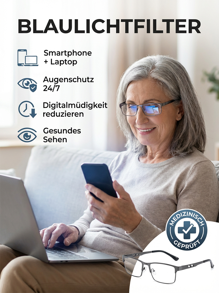  【 -7,0 bis +7,0 dpt Einstellbar 】Adaptive Flüssigkristall Fokus Brille | Autofokus 0,01s 👓