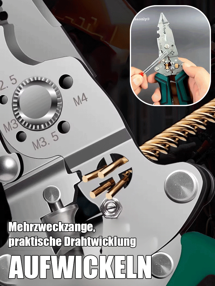 Drei Funktionen in einer Zange ⚡30 Jahre Berufserfahrung, zertifiziert durch professionelle Elektriker