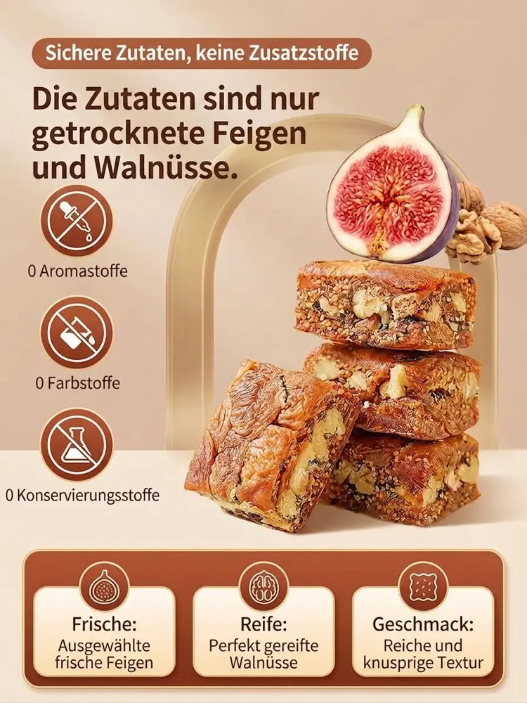 Feigen-Schwarzer Sesam Astragalus Codonopsis Maulbeer-Walnuss-Torte