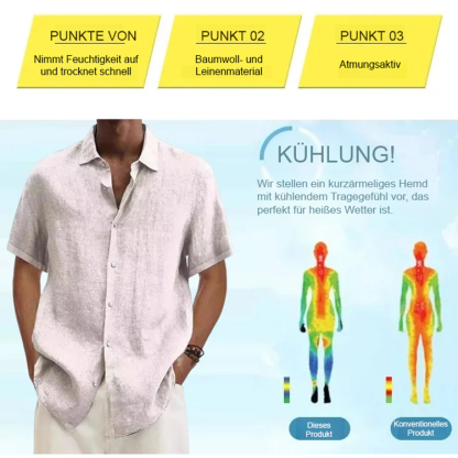 🔥 40°C Hitze ist auch kühl! Natürliche Leinenmischung, tragen Sie es, wie der Wind weht!