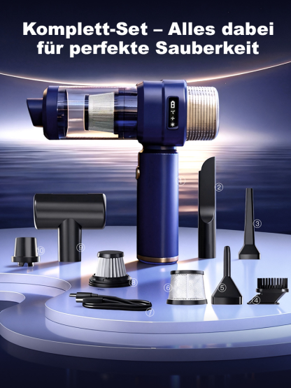 KI-gestützter intelligenter kabelloser Autostaubsauger