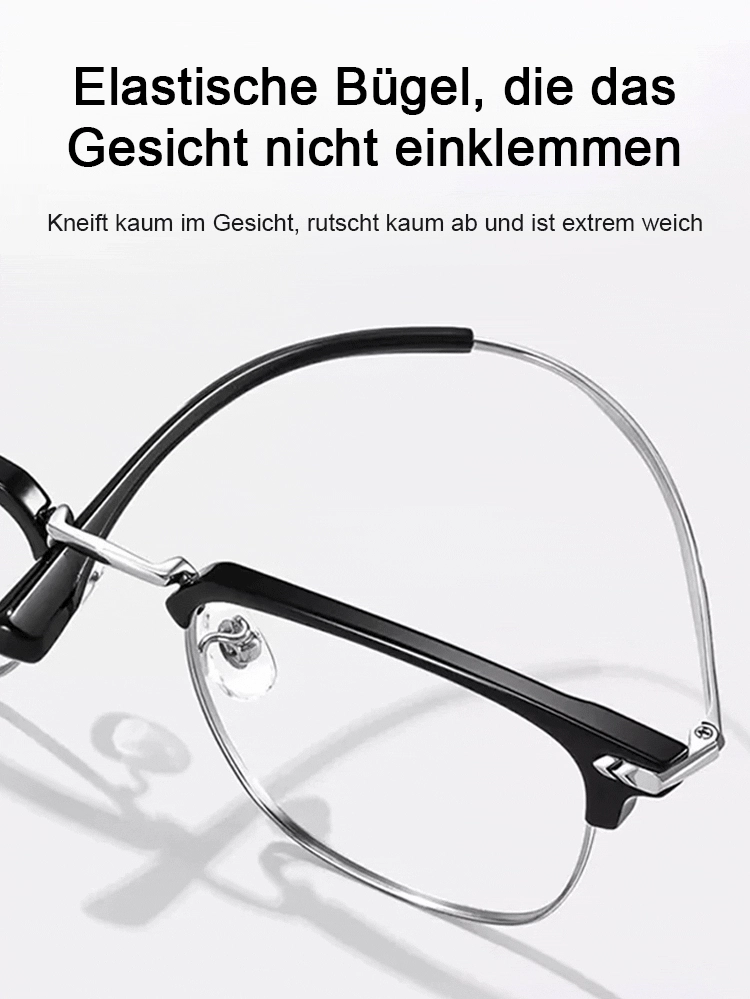 Automatische Zoom Augenbrauenhalter Anti Blaulicht Lesebrille