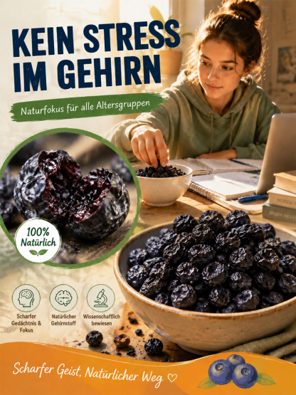 ✨Premium Polarkreis Wildheidelbeeren | Natürliche Hilfe bei Cholesterin und Müdigkeit✅