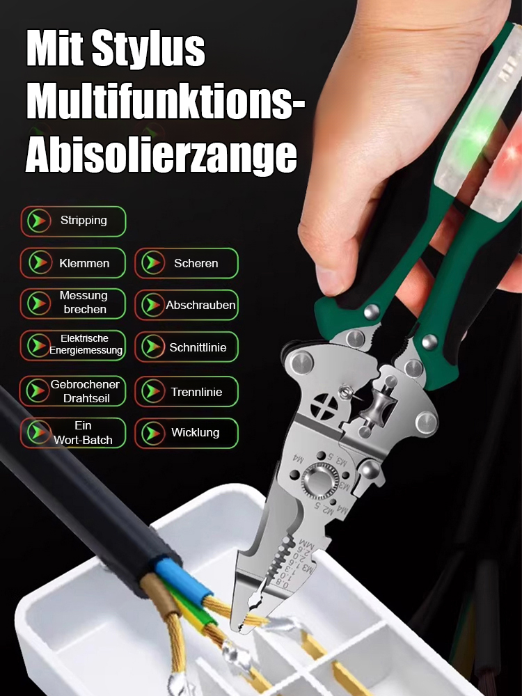 Drei Funktionen in einer Zange ⚡30 Jahre Berufserfahrung, zertifiziert durch professionelle Elektriker