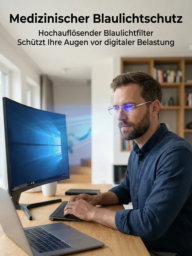 [Keine Augenuntersuchung erforderlich] Jena Optik-Technologie – „Starry Sky“ Smart-Gleitsichtgläser | Automatische Fokussierung für Nah- und Fernsicht | Blaulichtfilter | Lichtempfindliche, farbwechselnde Gläser | Ultraleichte Titanfassung 💎👓