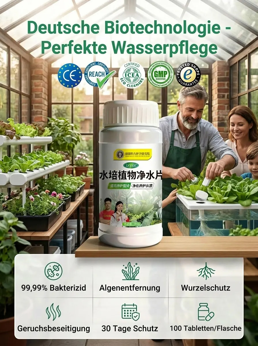 Hydroponische Pflanzen-Wasserreinigungstabletten