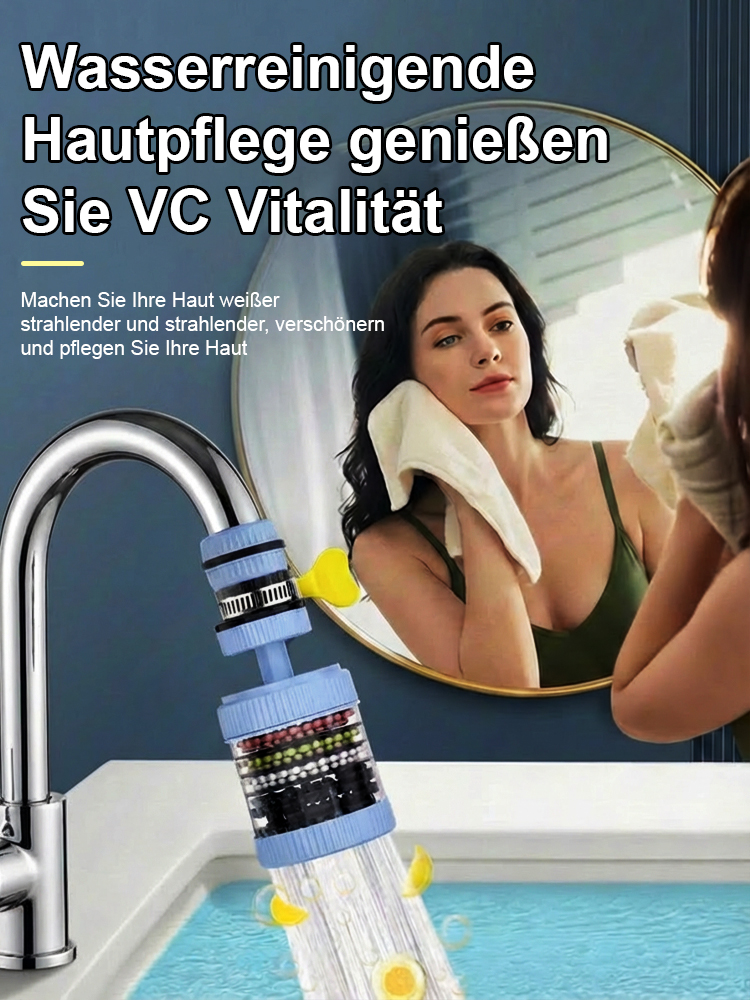 6-stufiger Wasserhahnfilter 🚿Entfernt 99% Bakterien, Chlor & Schwermetalle 🧪