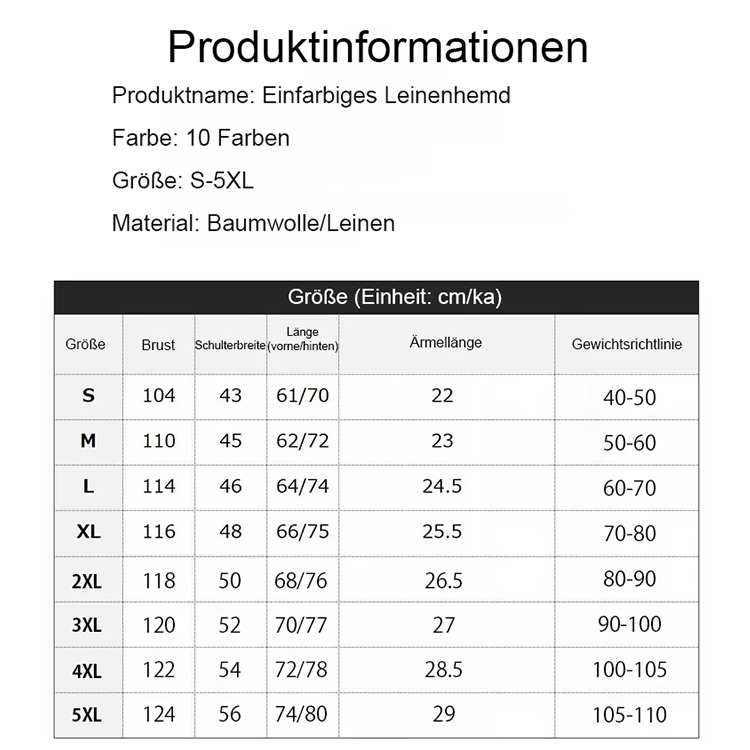 🔥 40°C Hitze ist auch kühl! Natürliche Leinenmischung, tragen Sie es, wie der Wind weht!