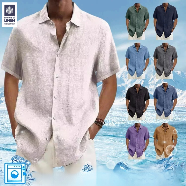 🔥 40°C Hitze ist auch kühl! Natürliche Leinenmischung, tragen Sie es, wie der Wind weht!