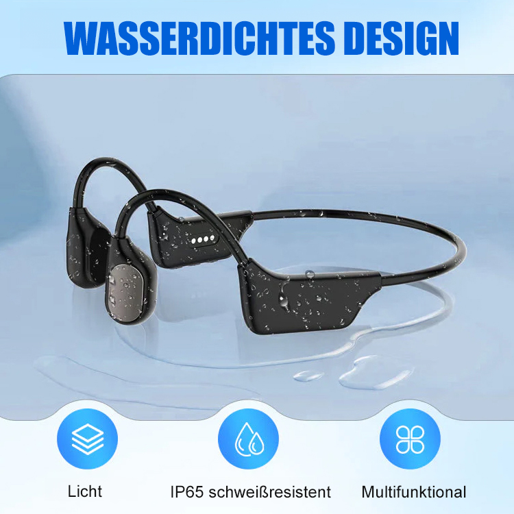 [Offenes Design, 24-Stunden-Tragekomfort – so leicht, als wäre nichts am Ohr.]Knochenleitungs-Bluetooth-Kopfhörer-Hörgerät