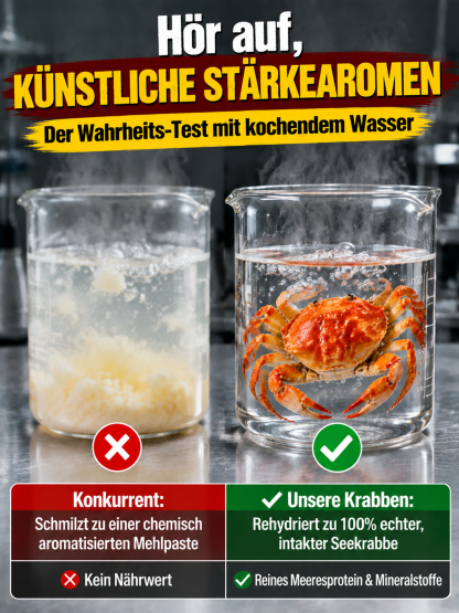 1+1 Gratis🎁 Norwegische Tiefsee‑Minikrabben | Premium Wildfang, Blutzuckerfreundlich | 80 Stück 🦀