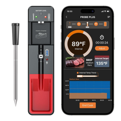 Thermomètre bluetooth pour viande grillée