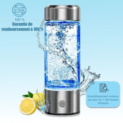 tasse d'eau riche en hydrogène