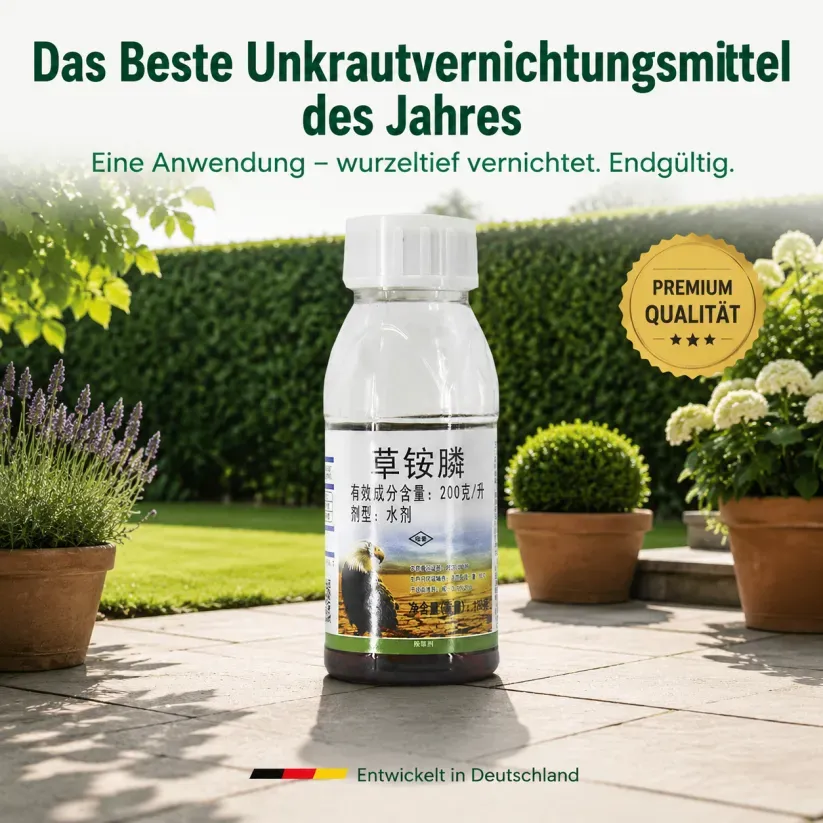 👍Von deutschen Experten empfohlen-Ultimatives Profi-Unkrautvernichter-Konzentrat✅ 1 Kappe = 1000 m² gegen alle Unkrautarten 1 Kappe für 1000 m² – Sichtbar in 3 Stunden & 3-fache Geld-zurück-Garantie ！