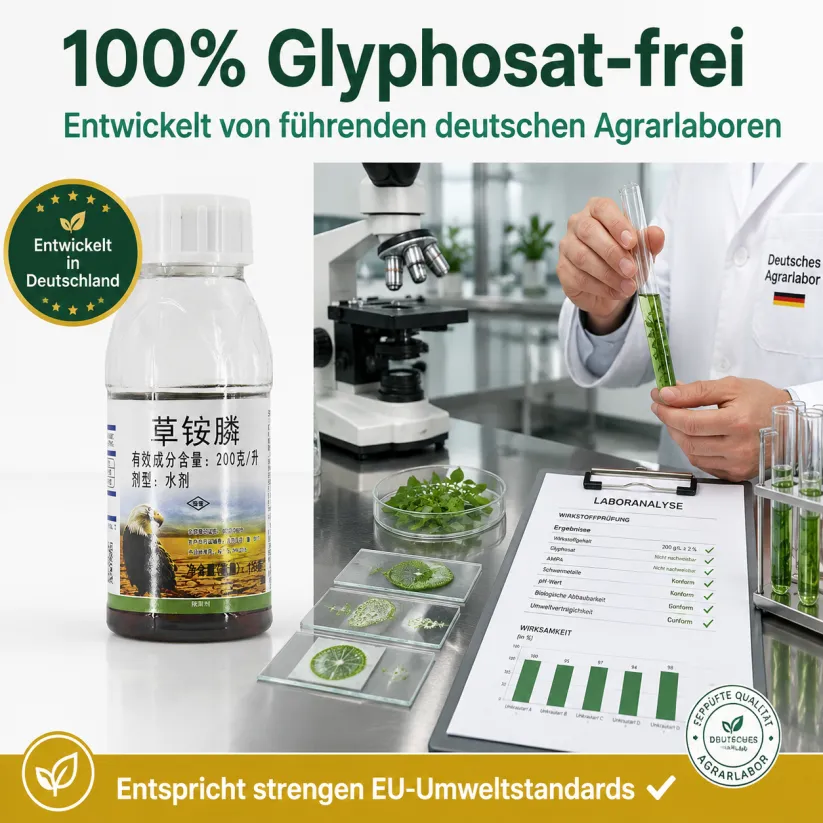 👍Von deutschen Experten empfohlen-Ultimatives Profi-Unkrautvernichter-Konzentrat✅ 1 Kappe = 1000 m² gegen alle Unkrautarten 1 Kappe für 1000 m² – Sichtbar in 3 Stunden & 3-fache Geld-zurück-Garantie ！