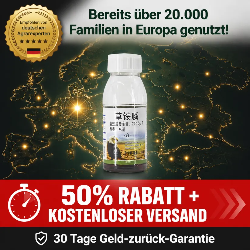 👍Von deutschen Experten empfohlen-Ultimatives Profi-Unkrautvernichter-Konzentrat✅ 1 Kappe = 1000 m² gegen alle Unkrautarten 1 Kappe für 1000 m² – Sichtbar in 3 Stunden & 3-fache Geld-zurück-Garantie ！