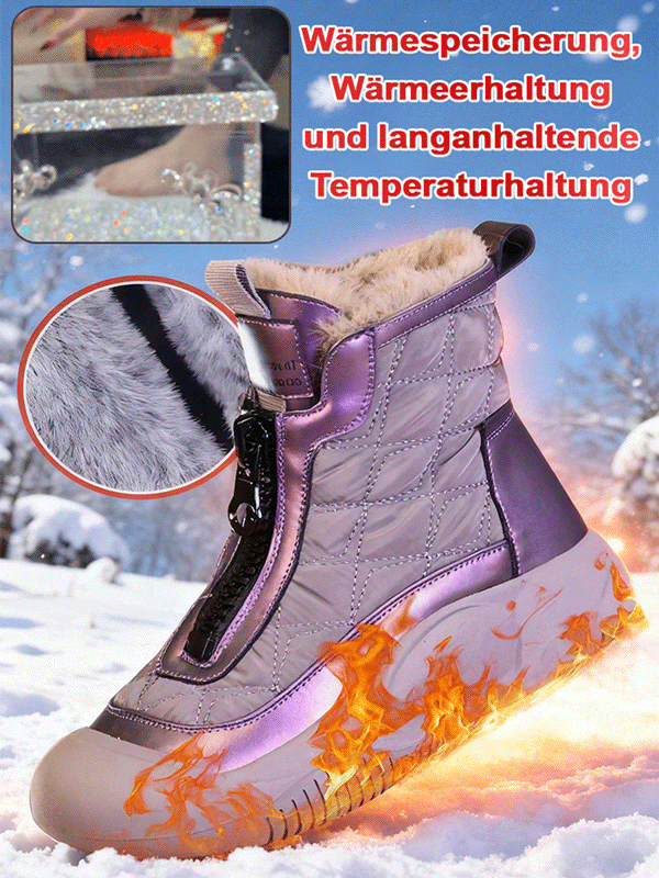 Handgemachte Freizeitschuhe aus weichem Leder für Damen mit hohem Schaft.