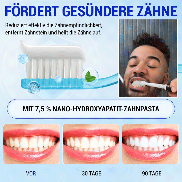 【Reines natürliches organisches Material】Hydroxylapatit-Zahnpasta
