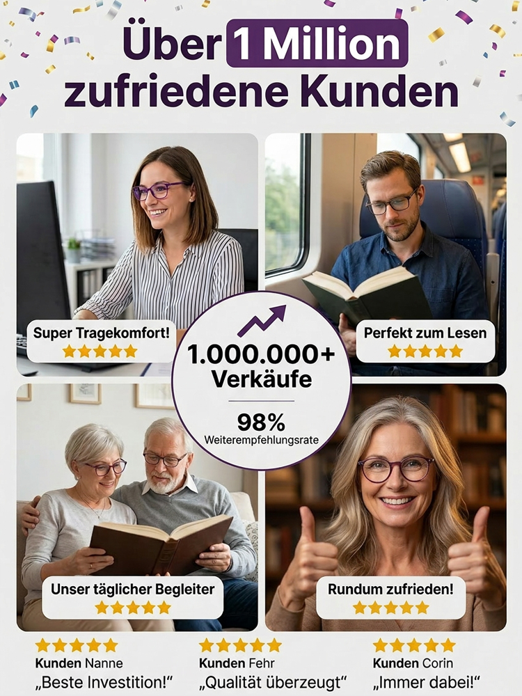 Faltbare Anti-Ermüdungs-Lesebrille