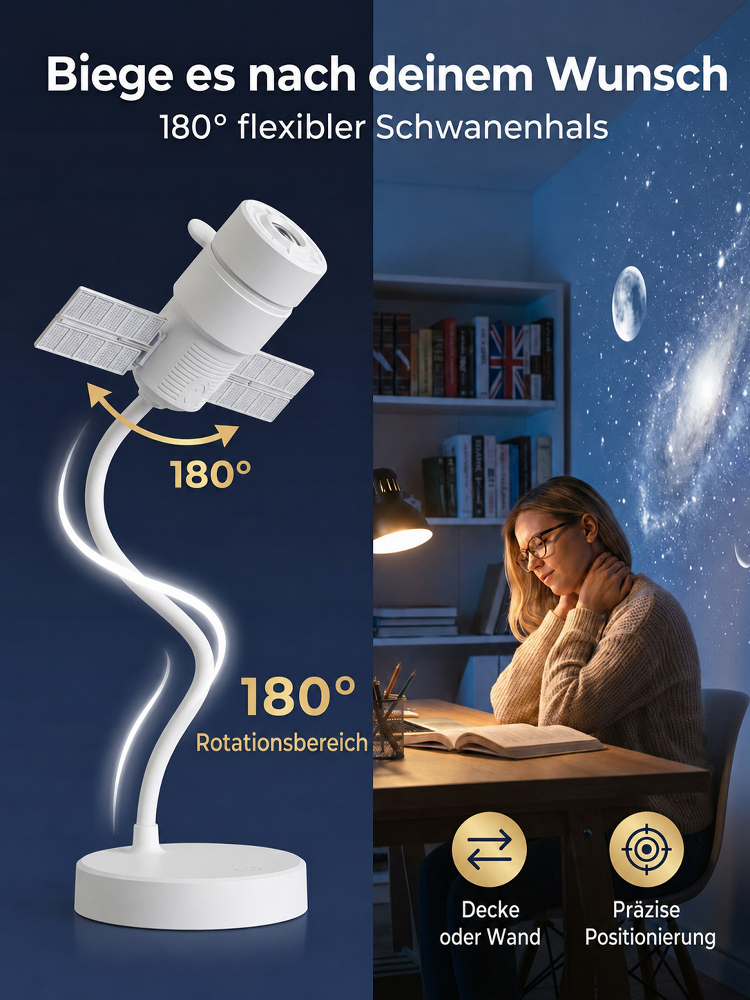 Ozean- & Galaxie-Projektor: Ihr privates Aquarium & Planetarium für Zimmer und Auto – in nur 1 Sekunde!