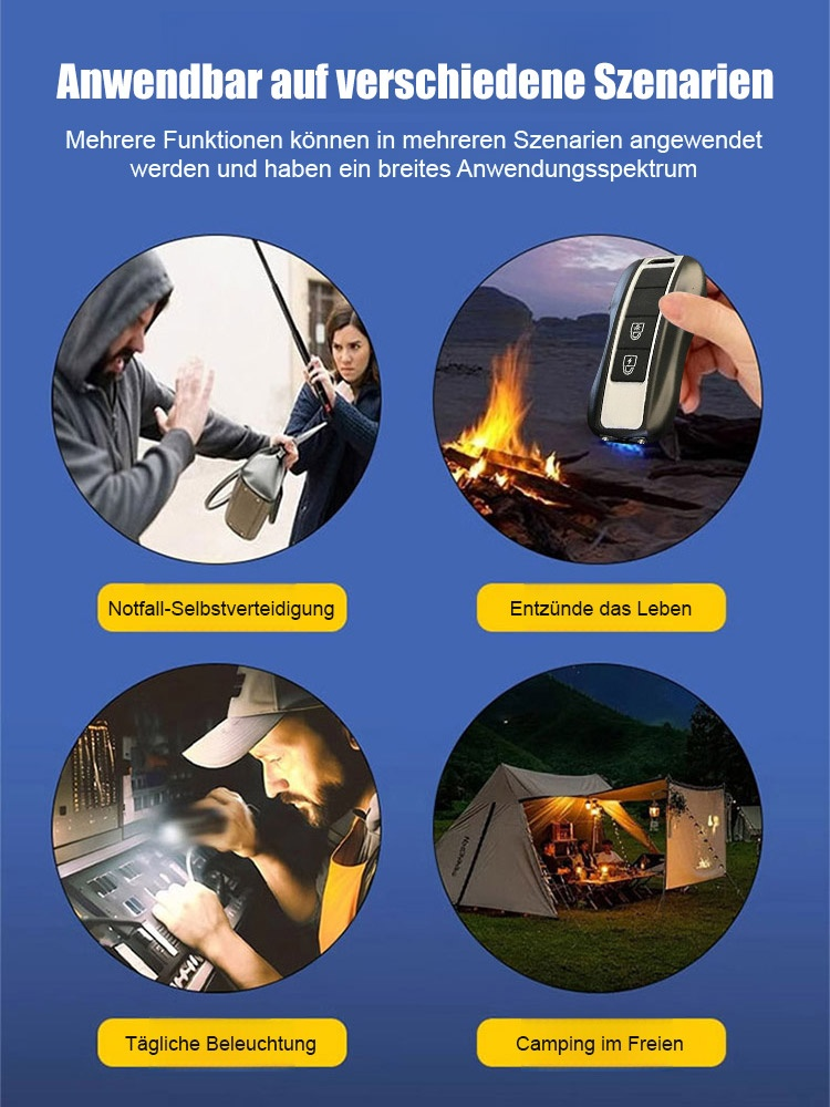 Praktischer Schutz-Schlüsselanhänger mit Mehrfunktionen