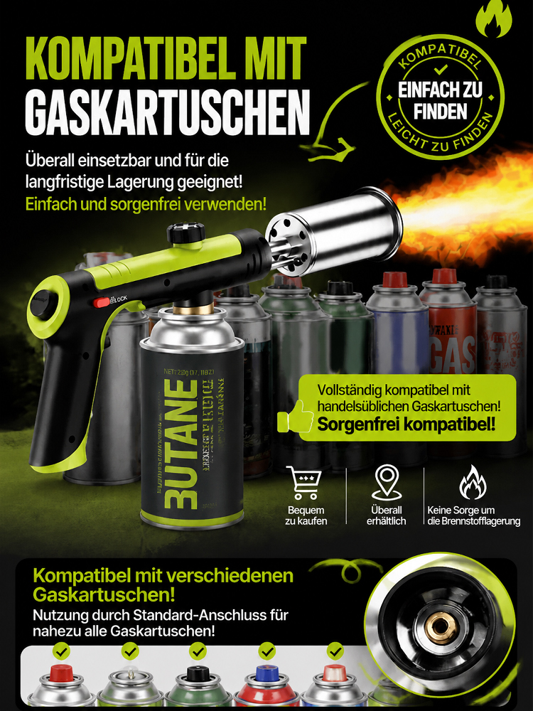 【12.000W Power & 1760°C Hitze】Industrie-Flammenwerfer