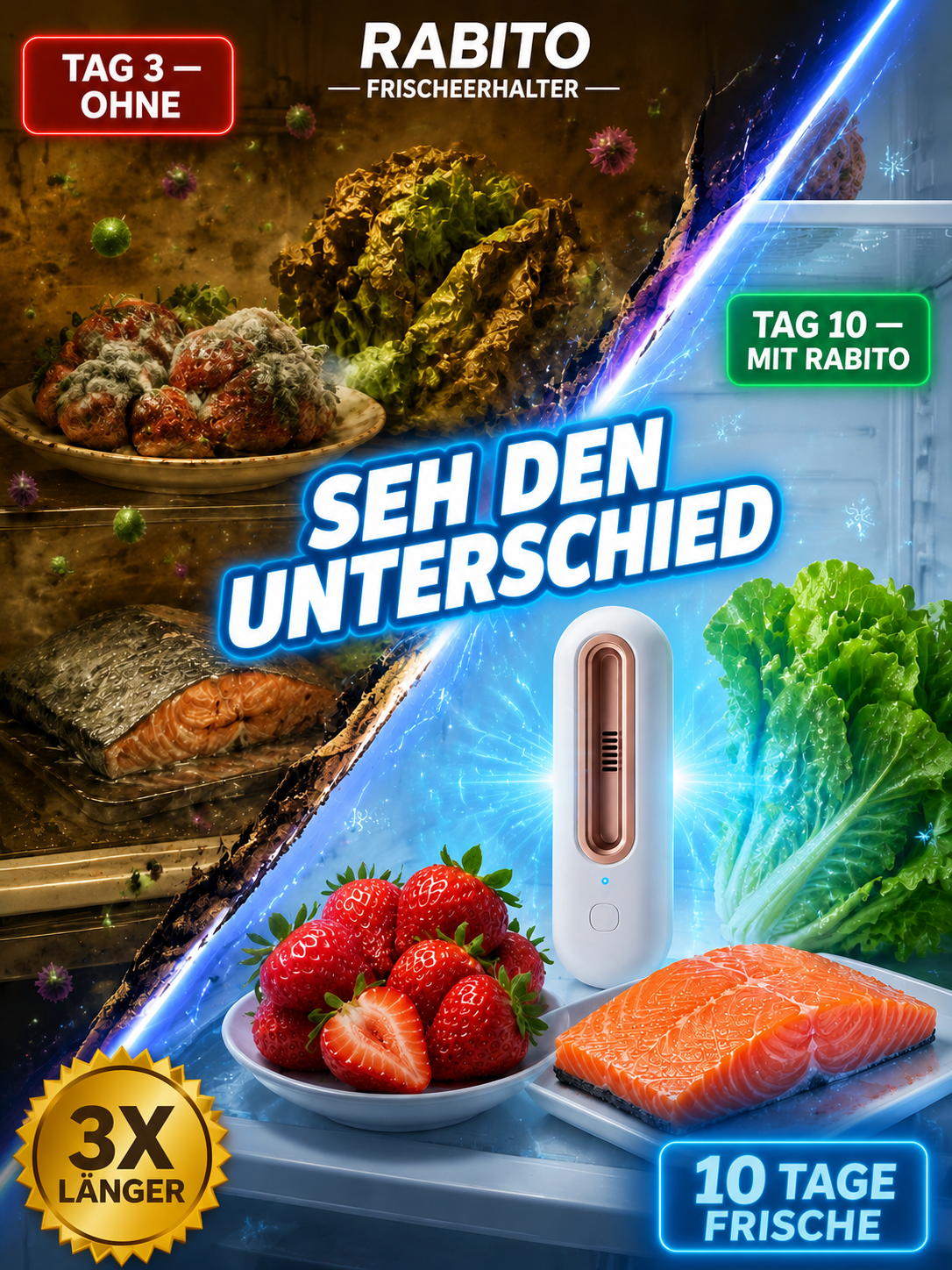 Smart-Kühlschrank-Frischhalte-Technologie | Aroma & Nährstoffe bewahren