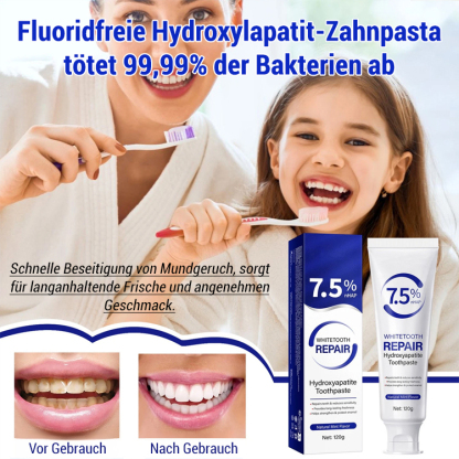 【Reines natürliches organisches Material】Hydroxylapatit-Zahnpasta