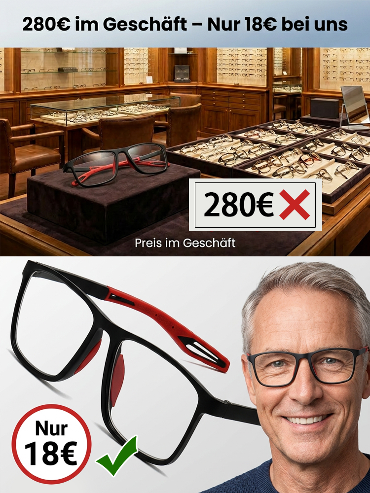 👓✨Multifokale, photochromatische, blaulichtblockierende, HD Silikon-Sport-Lesebrille