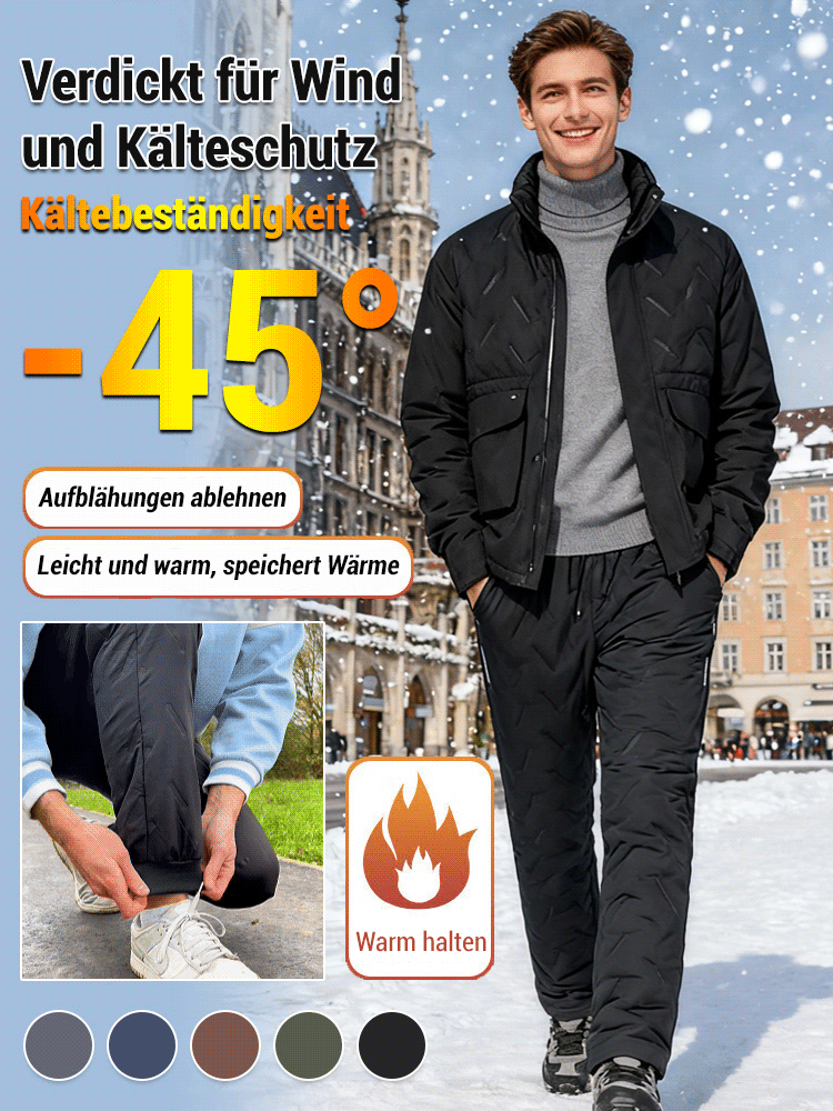 Gore-Tex-Gewebe mit Kaschmirfutter, wind- und wasserdicht, schützt leicht vor Kälte bis zu -45° 