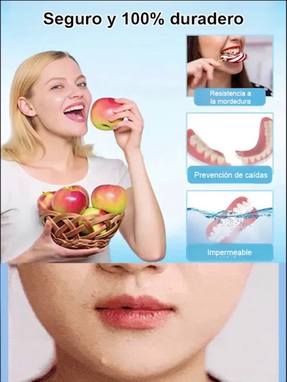  Perfecta sonrisa con dentadura postiza