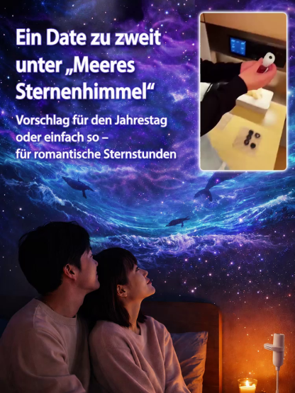 Comauo Ozean- & Galaxie-Projektor: Ultra-HD Sphere-Tech macht Ihr Zimmer & Auto in 1s zum Aquarium.