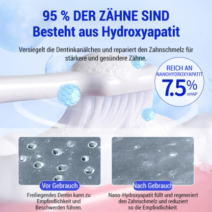 【Reines natürliches organisches Material】Hydroxylapatit-Zahnpasta