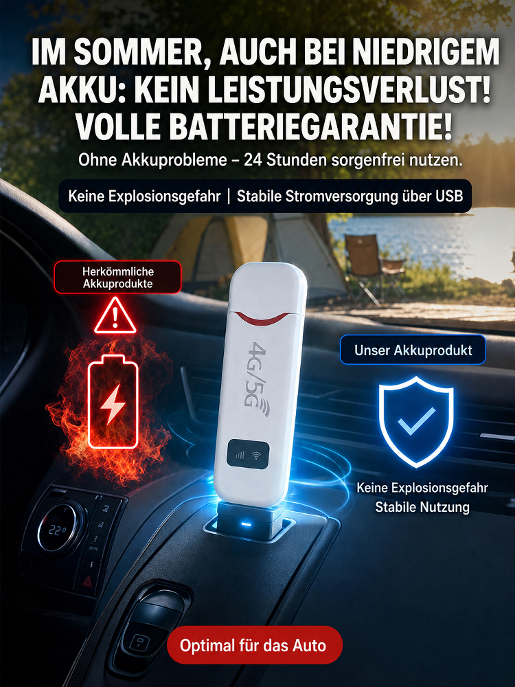 📡 Tragbares 5G-WLAN | Dauerhaft kostenloses Internet | Satellitentechnologie nach Militärstandard | Keine SIM-Karte erforderlich | Unterstützt 10 Geräte 📶✨