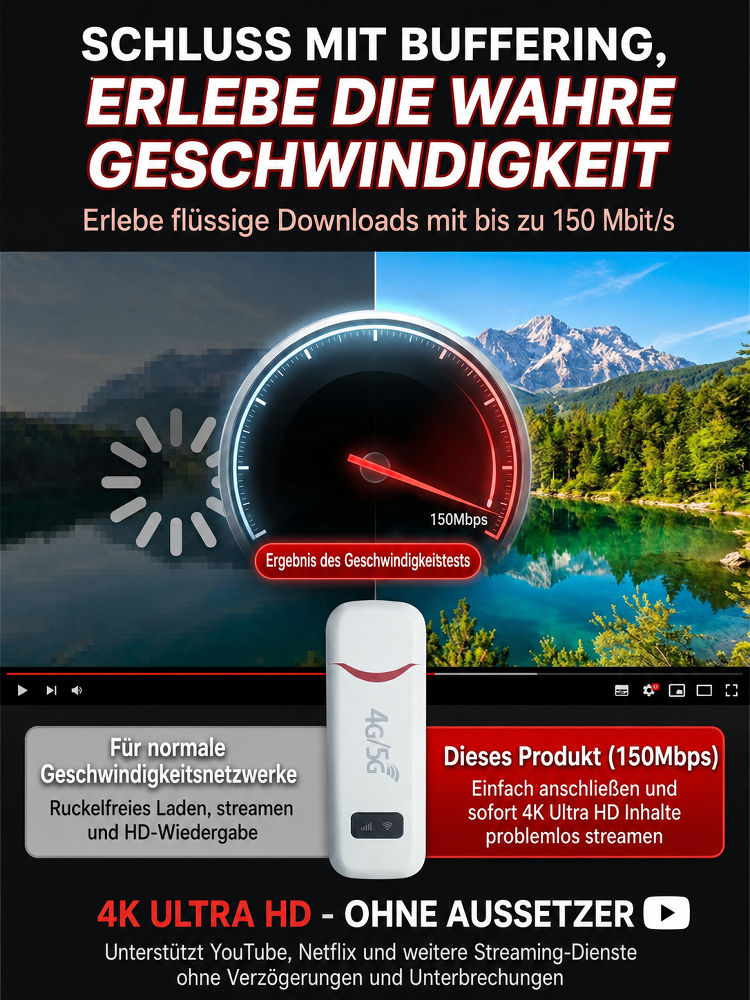 📡 Tragbares 5G-WLAN | Dauerhaft kostenloses Internet | Satellitentechnologie nach Militärstandard | Keine SIM-Karte erforderlich | Unterstützt 10 Geräte 📶✨