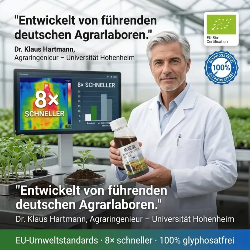 👍Von deutschen Experten empfohlen-Ultimatives Profi-Unkrautvernichter-Konzentrat✅ 1 Kappe = 1000 m² gegen alle Unkrautarten 1 Kappe für 1000 m² – Sichtbar in 3 Stunden & 3-fache Geld-zurück-Garantie ！