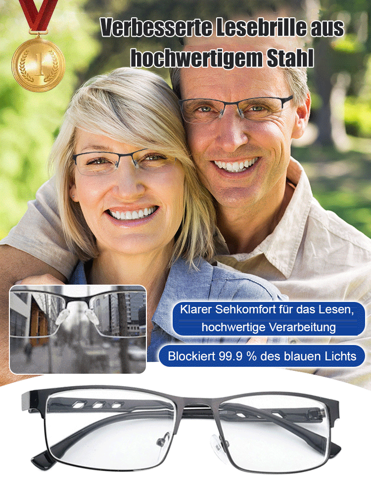 👓【-7,0 bis +7,0 dpt】Kristall-Autofokus-Anti-Blaulicht-Photochromatische Lesebrille